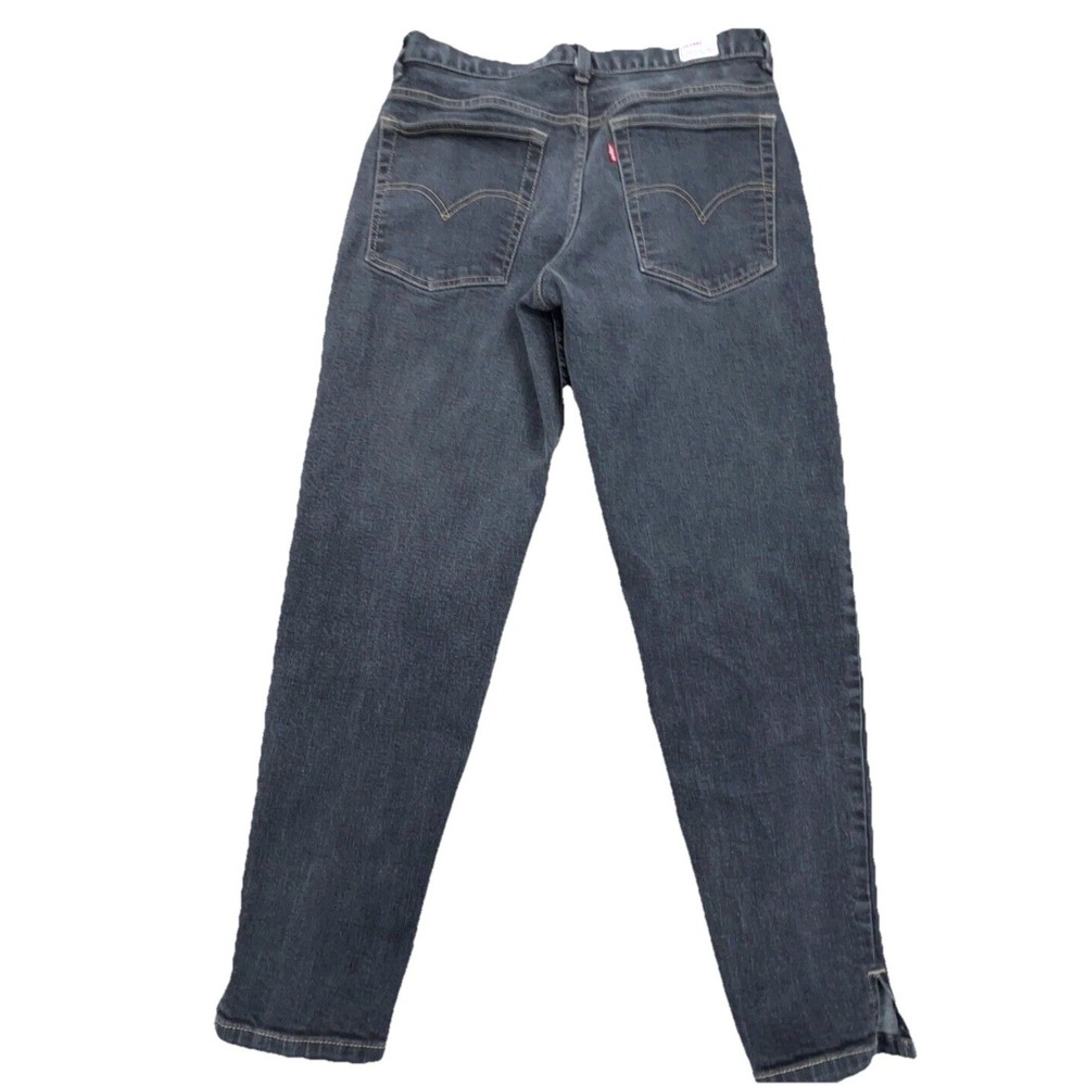 Vintage Levis Jeans Women 8 Straight Leg Mom Black Wash Faded Y2K 2000s Dry Good
